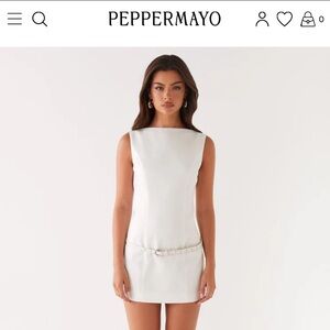 Peppermayo Exclusive - Jaci Mini Dress - White